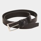 Men's Black Leather Formal Belt, , small image number null