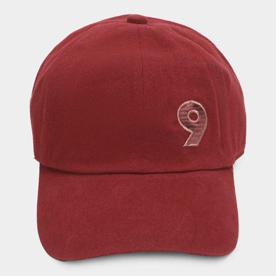 Men's Wine Cotton Cap, , large image number null