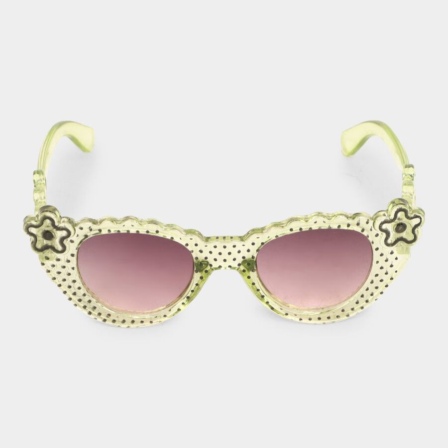 Kid's Plastic Clear Glass Cat Eye/Butterfly Sunglasses, , large image number null