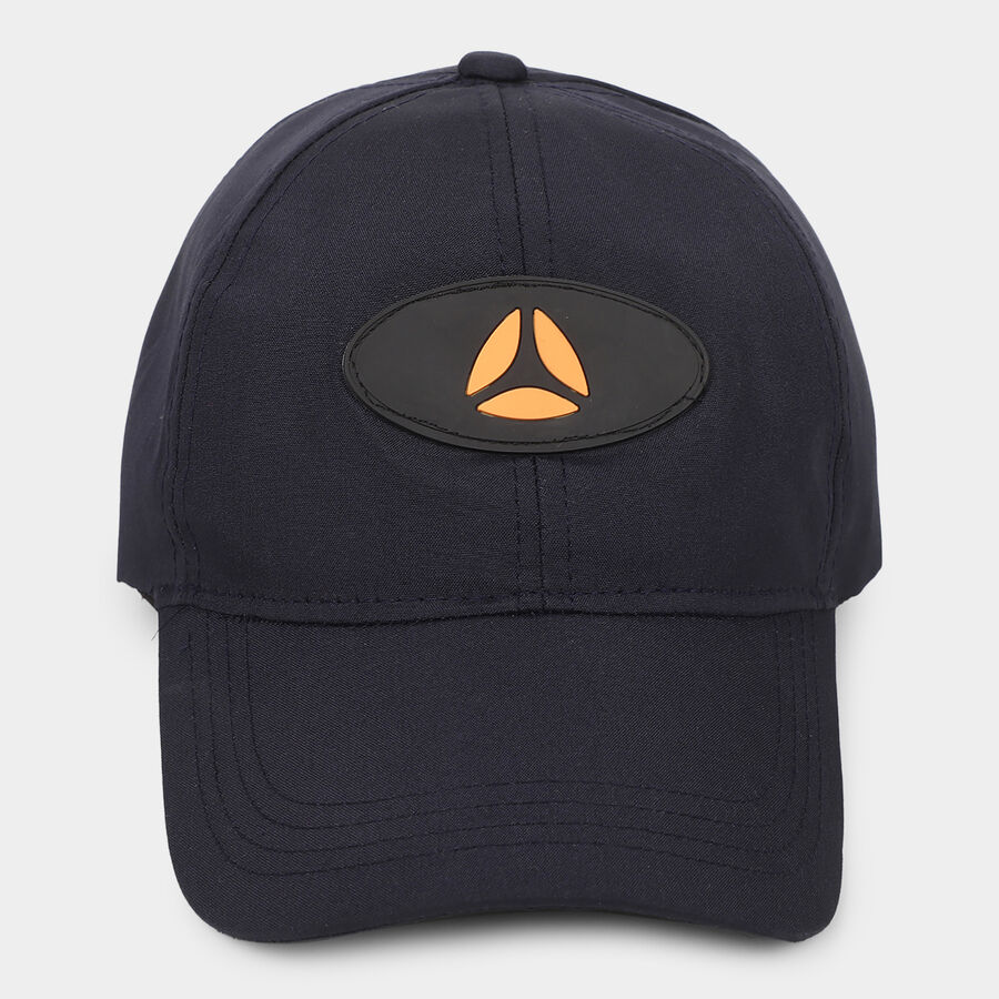 Men's Navy Blue Fabric Cap, , large image number null