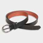 Women's Black Polyurethane Belt, , small image number null
