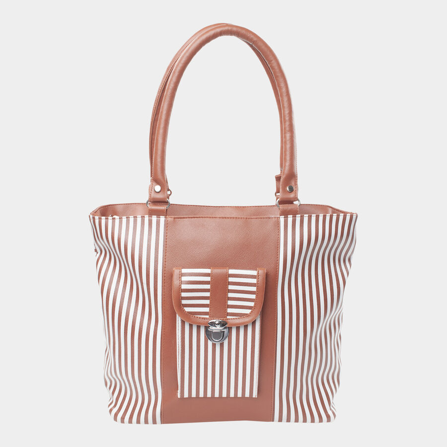 Women's Polyurethane Tote Bag, Printed, Medium Size, , large image number null