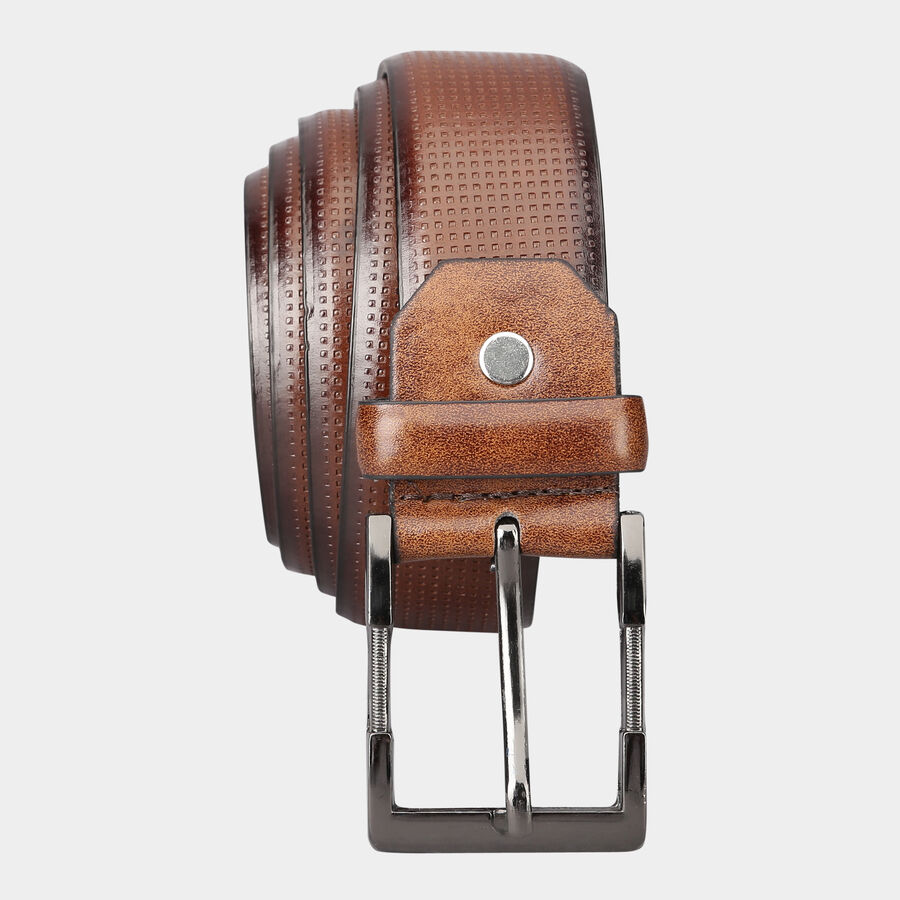Men's Brown Polyurethane Casual Belt, , large image number null