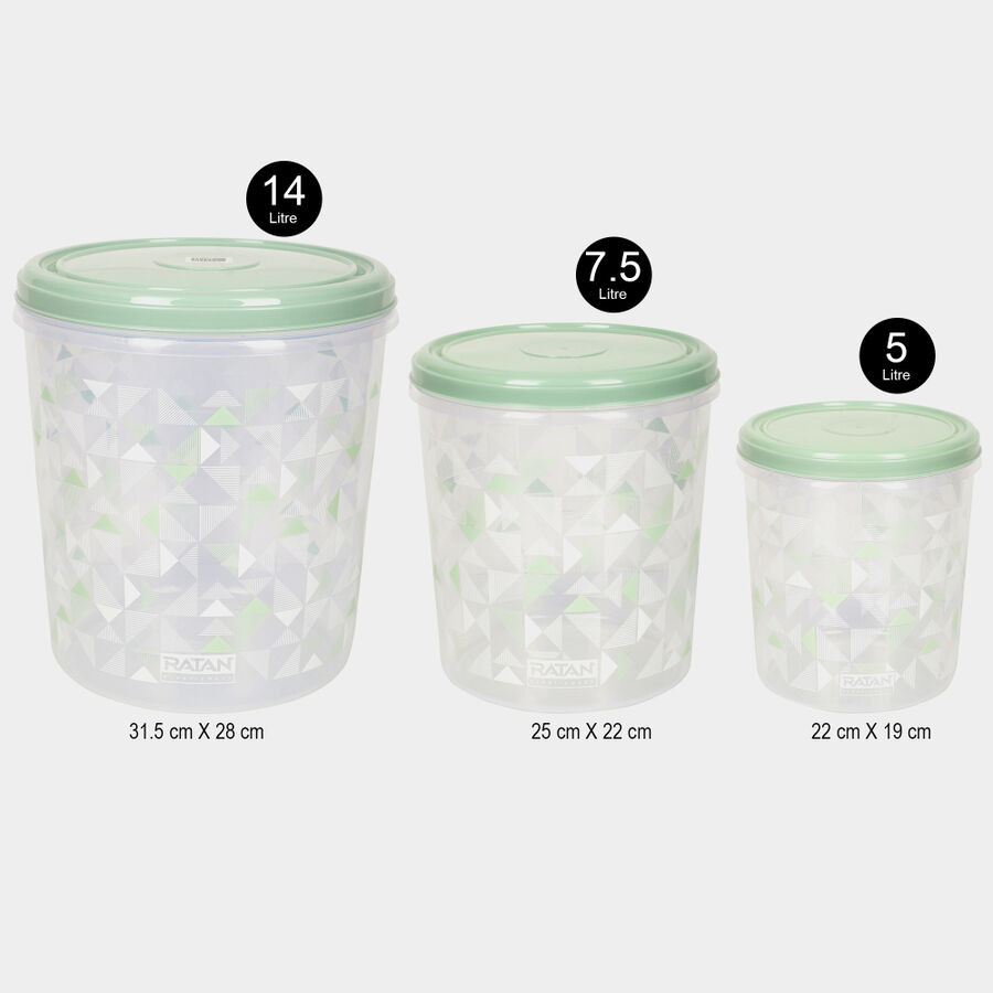 Plastic Container Set of 3, , large image number null