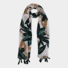 Women's Off-White Nylon/Polyester Scarf, , small
