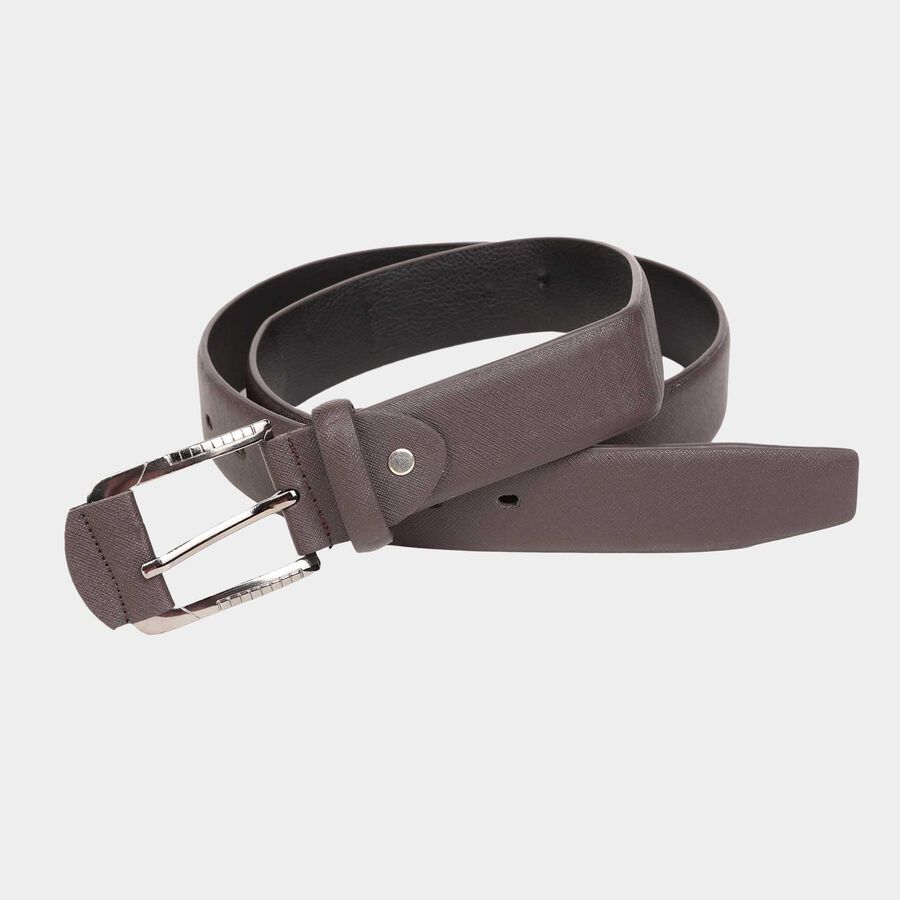Men's Brown Polyurethane Casual Belt, , large