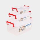 Transparent Plastic Container Set of  3, , small image number null