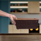 Brown Plastic Basket, , small image number null