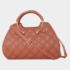 Women Quilted Tan Handbag, , small image number null