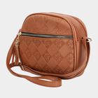 Women's Polyurethane Zipper Sling Bag, , small image number null