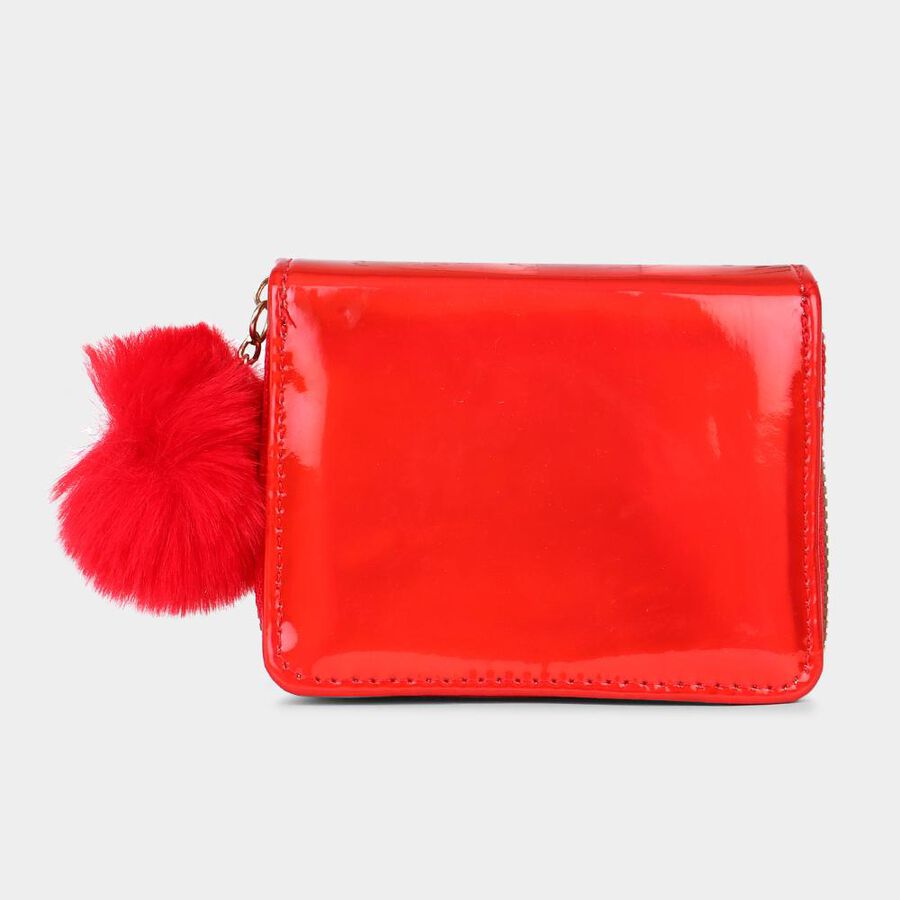 Women's Red Polyurethane Handbag, , large image number null