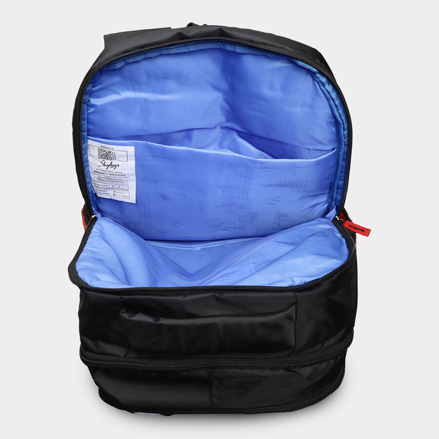 Black Fabric Backpack, , large