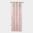 5ft. Bedroom Soft Dusty Pink Jacquard Eyelet Window Curtains, , small image number null