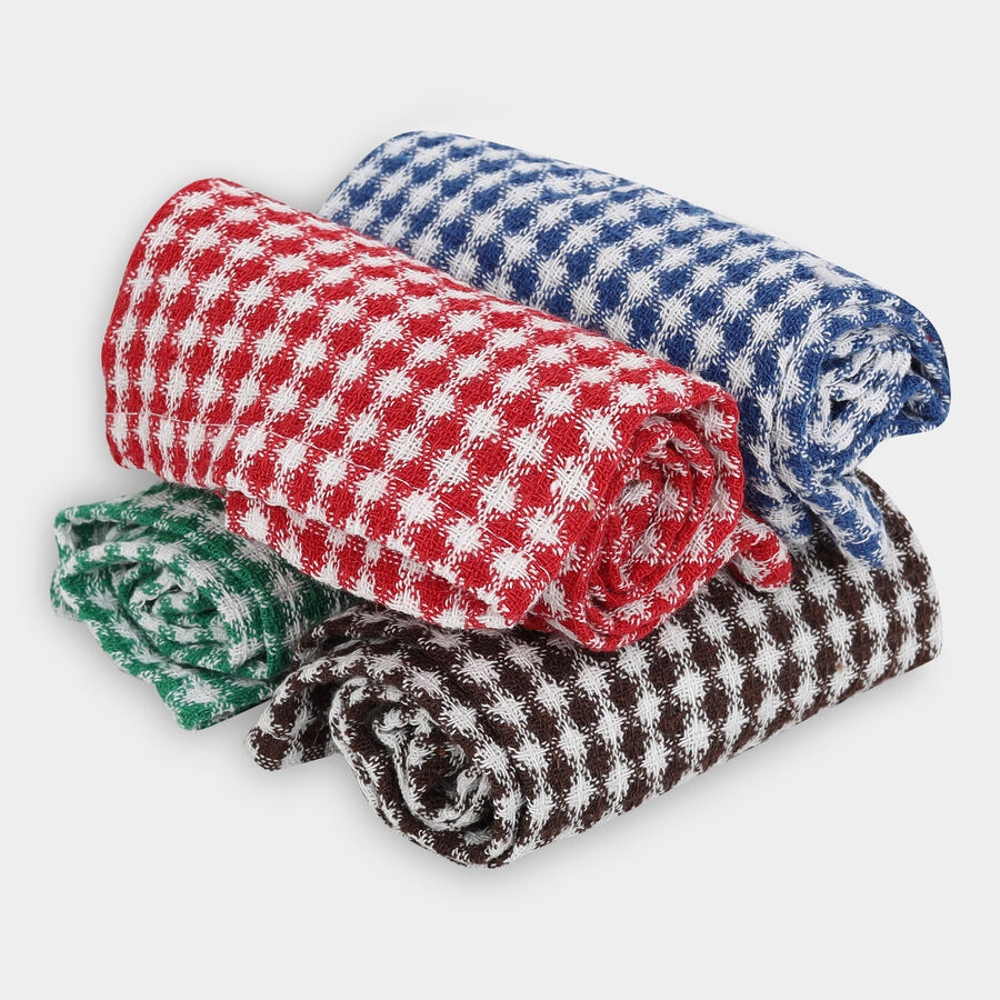 Set of 3 Cotton Kitchen Napkin - Colour/Design May Vary, , large image number null