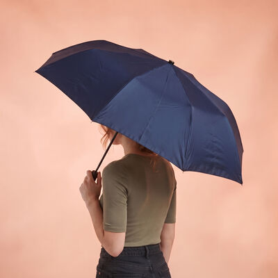 Navy Blue Polyester Umbrella