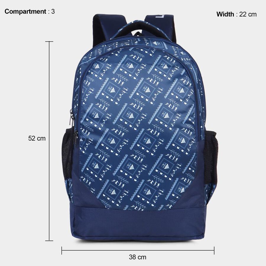 Blue Backpack with Laptop Sleeve, 35 L (Approx), , large image number null