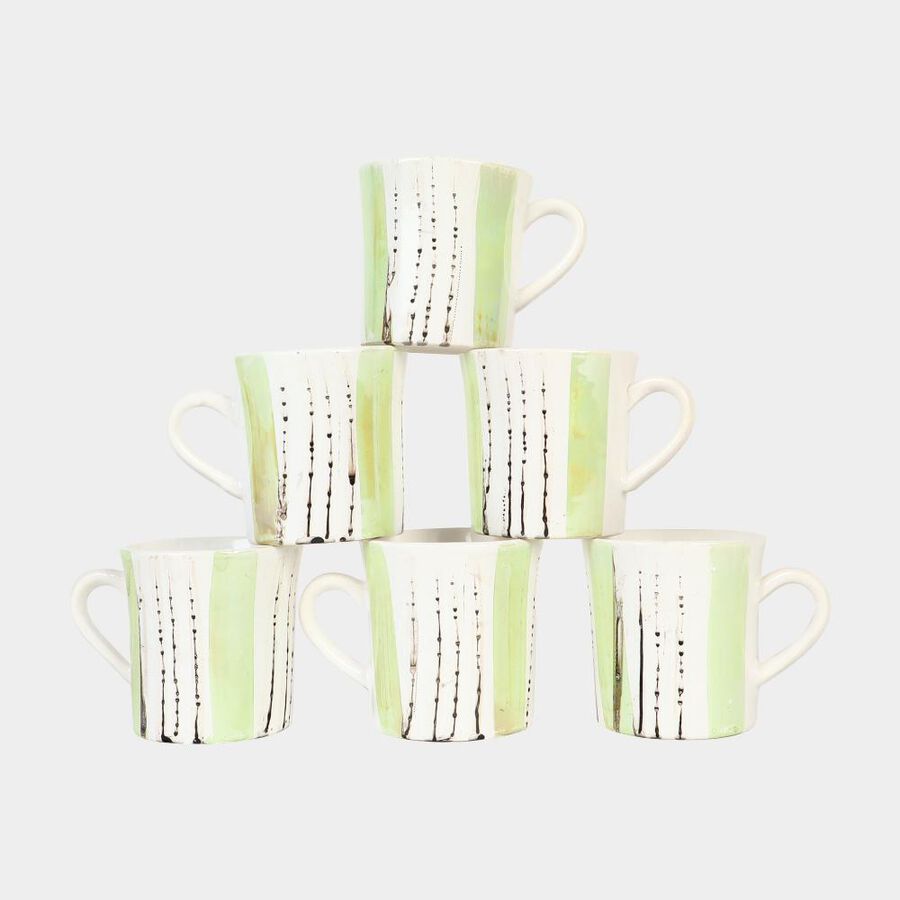 120 ml Stoneware Mug, Set of 6, , large image number null