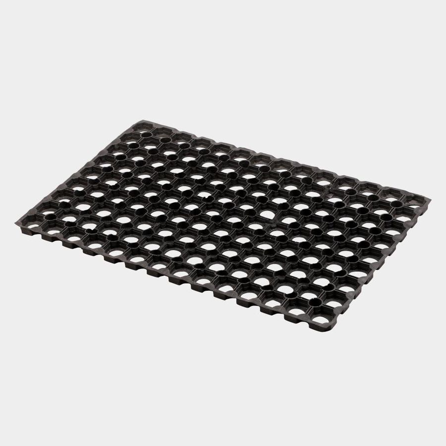 Anti-Skid Black Rubber Door Mat, , large