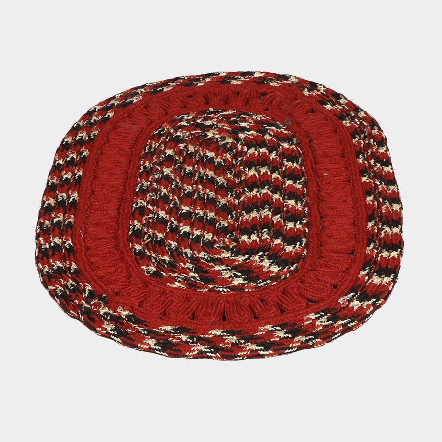 Maroon Polyester Rug, , large image number null