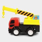 Kid's Red Plastic Friction Toy Crane, , small