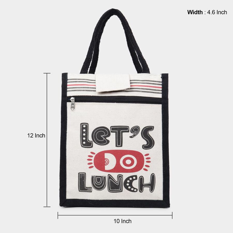 White Canvas Lunch Bag, , large image number null