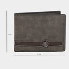 Men's Grey Polyurethane Wallet, , small image number null