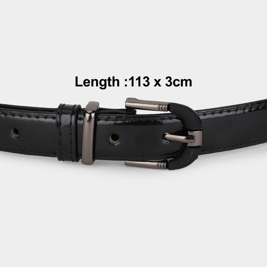 Women's Brown Pu Belt, , large