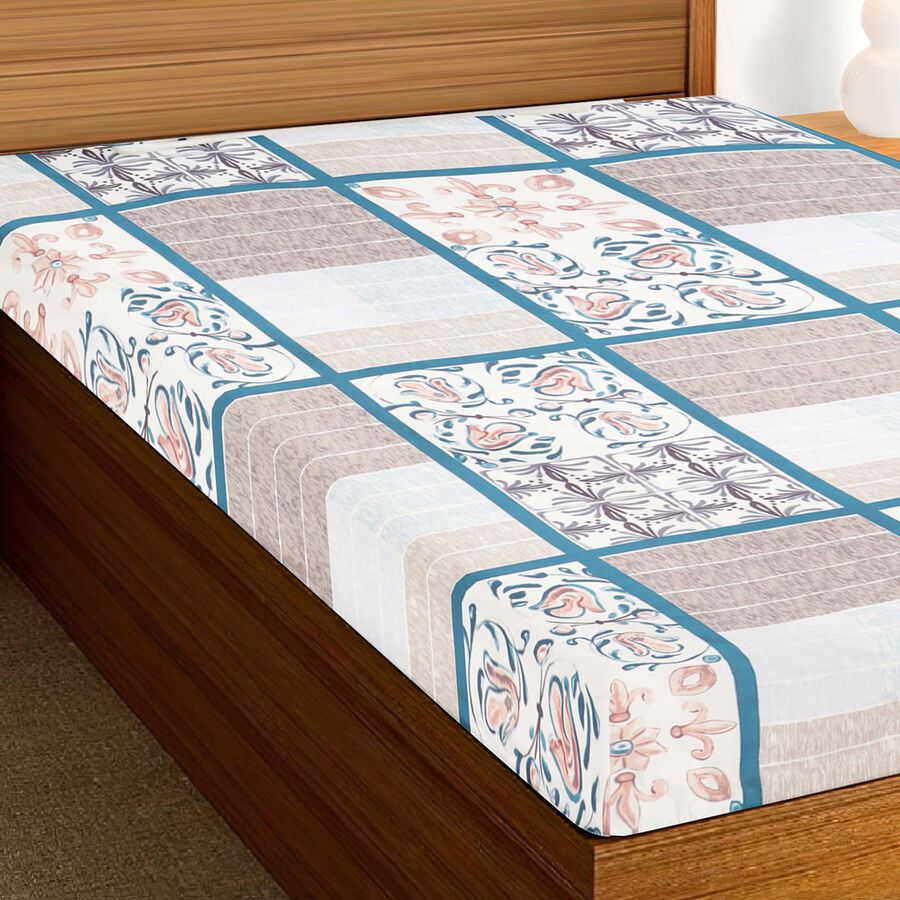 Dark Green Microfiber Single Bedsheet, , large image number null