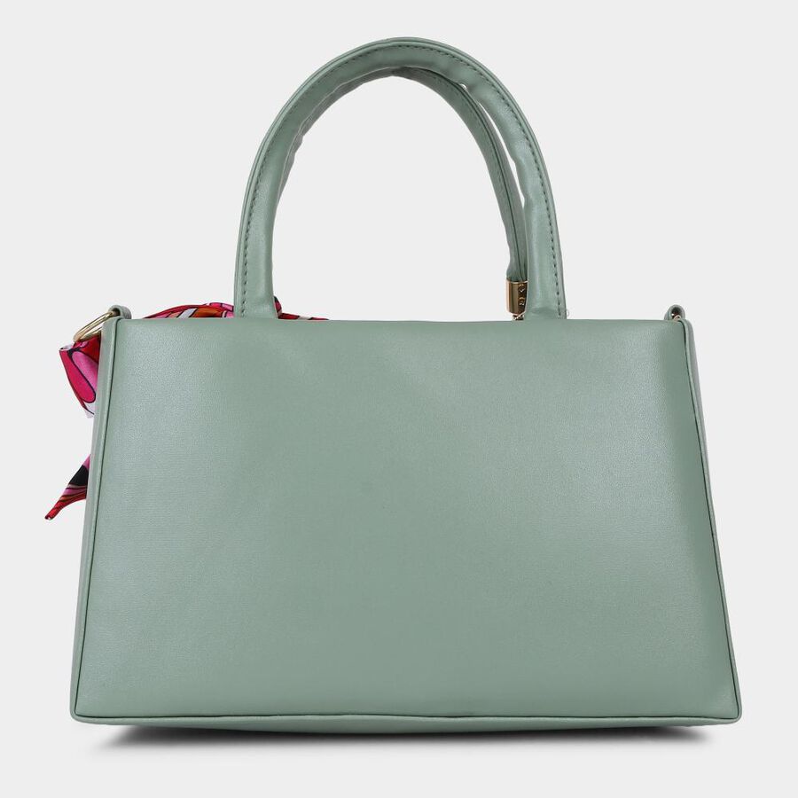 Women's Light Green Polyurethane Hand Bag, , large image number null