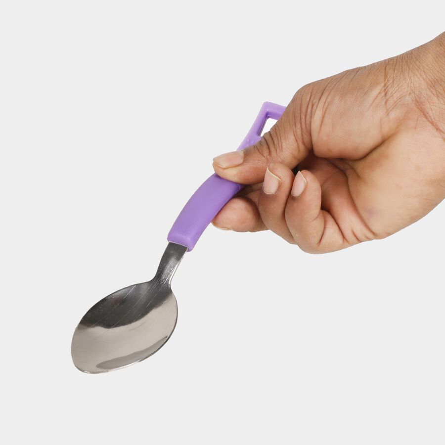 6 Pcs. Steel Dessert Spoon, , large image number null