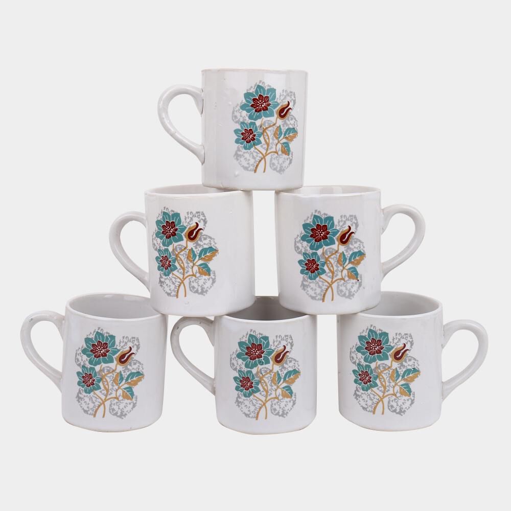 Home Finery                         140ml Stoneware Cup Set of 6