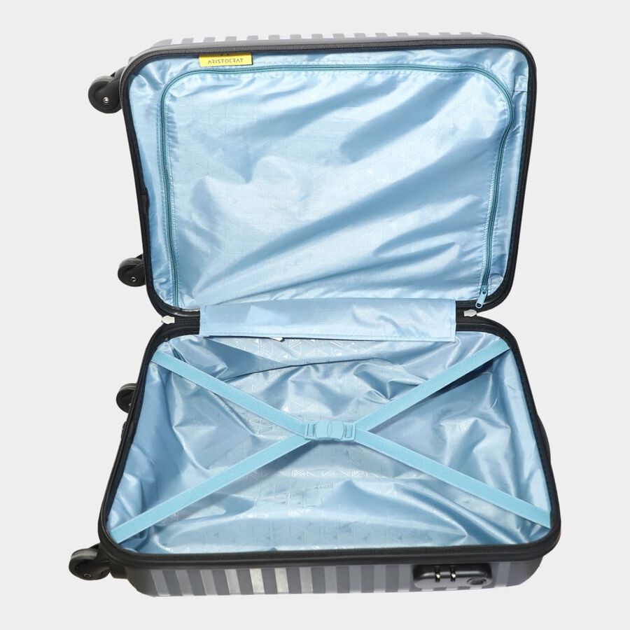 4-Wheel Dark Grey Polypropylene Hard Case Trolley, Small + Medium + Large, , large image number null
