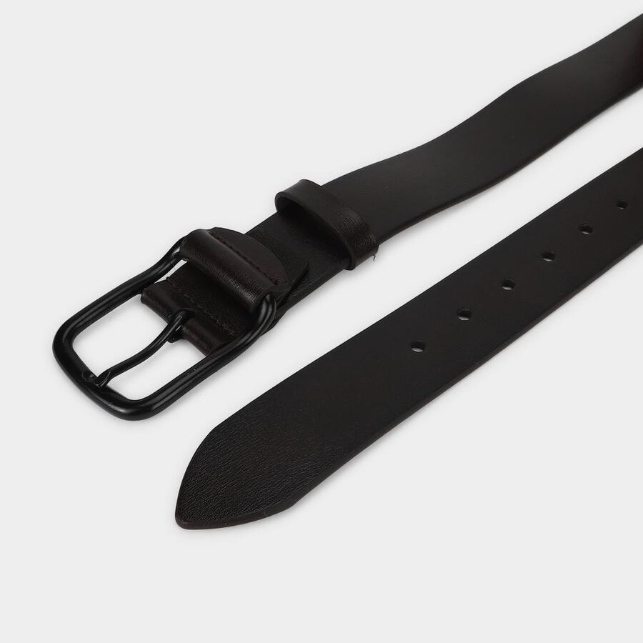 Men's Brown PU Belt, , large