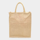 Women's Beige Jute Tote Bag, , small image number null