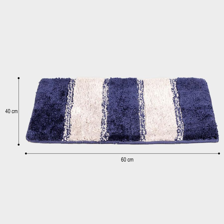 Anti-Skid Blue Polyester Door Mat, , large