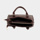Women's Brown Polyurethane Tote Bag, , small image number null