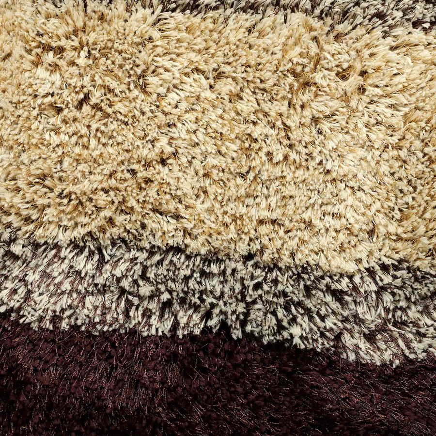 Coffee shaggy Bed Side Runner, , large image number null