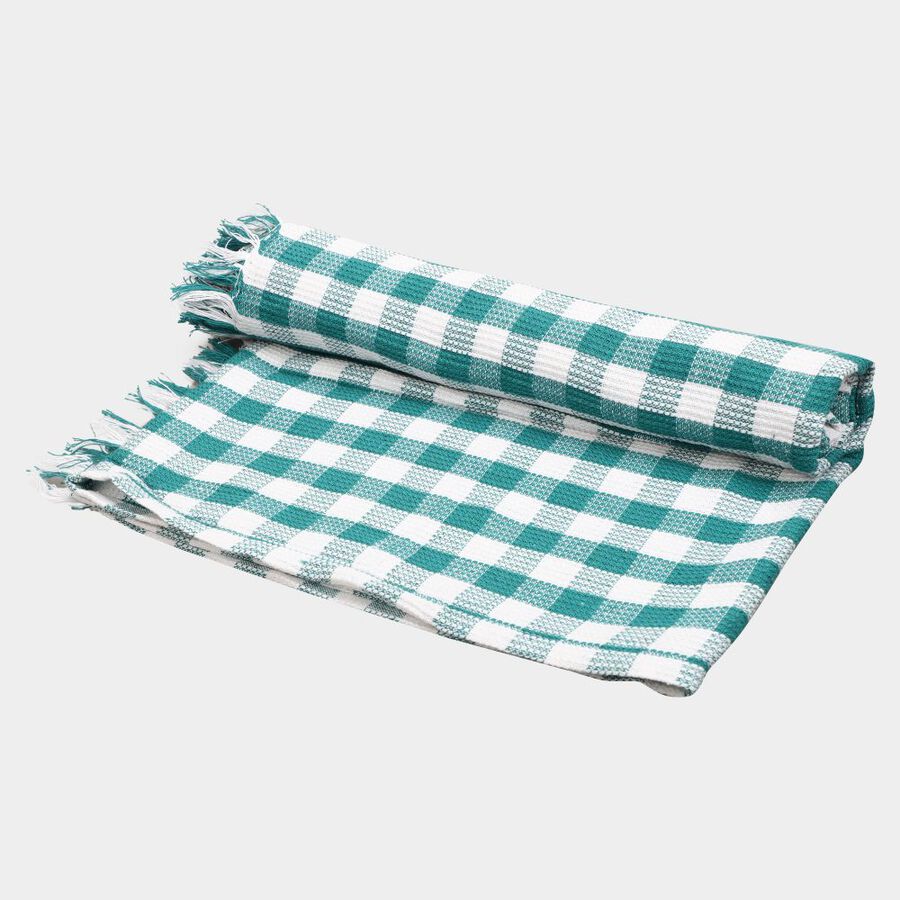 220 GSM Green Cotton Blend Bath Towel, , large