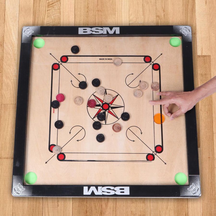 Carom Board With Plastic Coins, , large image number null