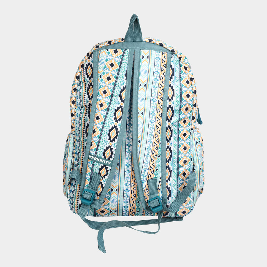 Women's Green Fabric Backpack, , large image number null