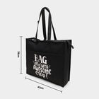 Women's Black Canvas Tote Bag, , small image number null