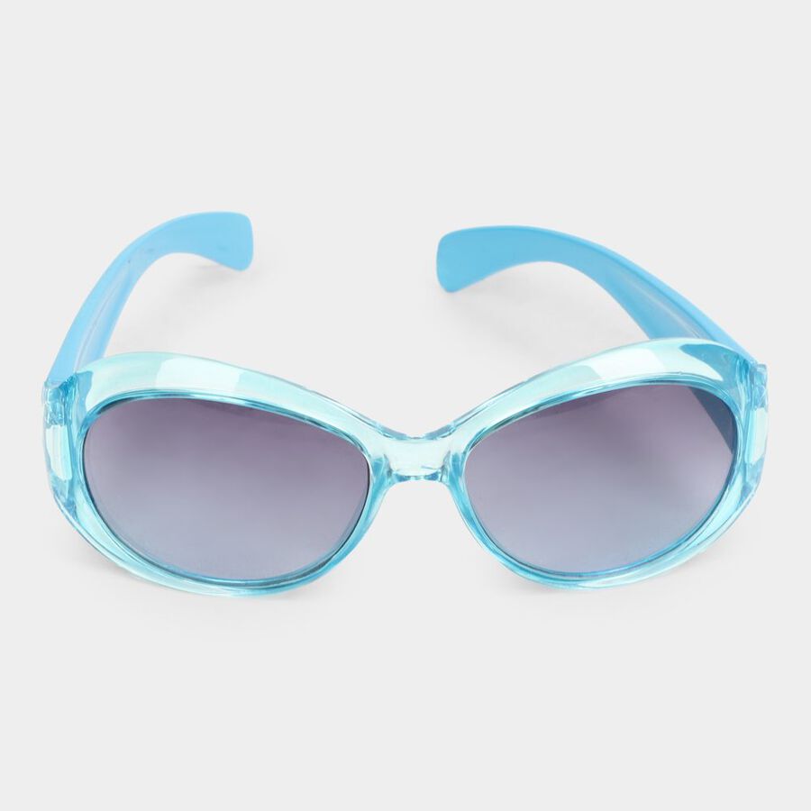 Kid's Plastic Clear Glass Round Sunglasses, , large image number null