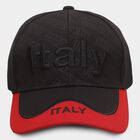 Men's Black Fabric Cap, , large image number null