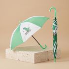 Kid's Green Polyester Umbrella, , small