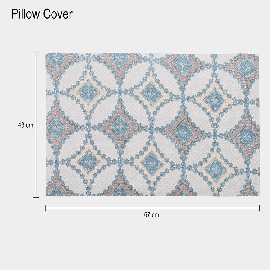 Aqua Polyester Pillow Cover, , large image number null