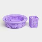 Violet Plastic Basket, Set of 4, , small image number null