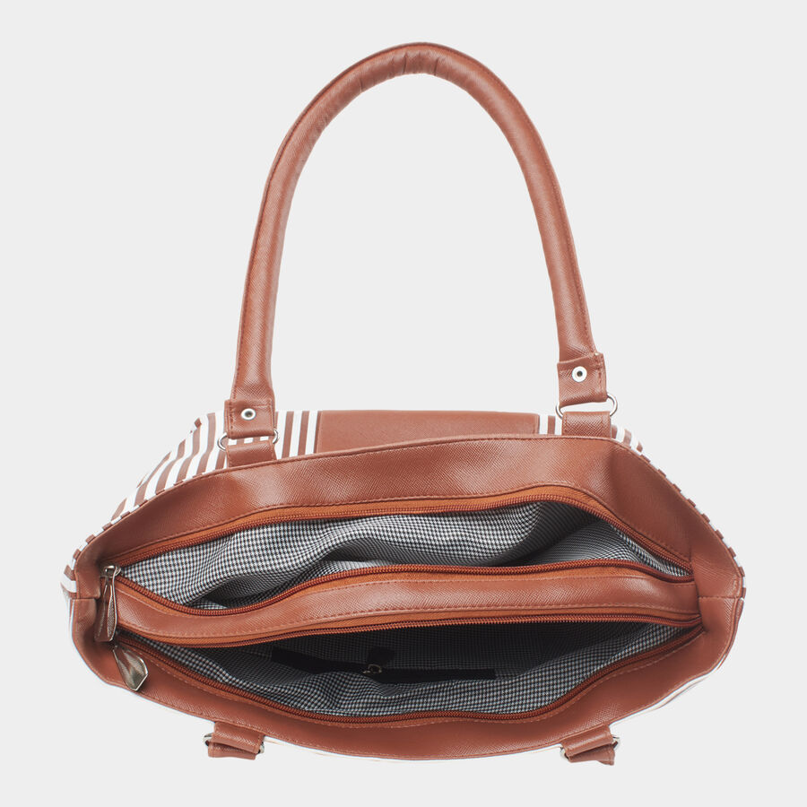Women's Polyurethane Tote Bag, Printed, Medium Size, , large image number null