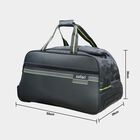 2 Wheels Dark Grey Polyester Duffle Trolley,Small , , small