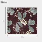 Maroon Microfiber Blanket, , small image number null