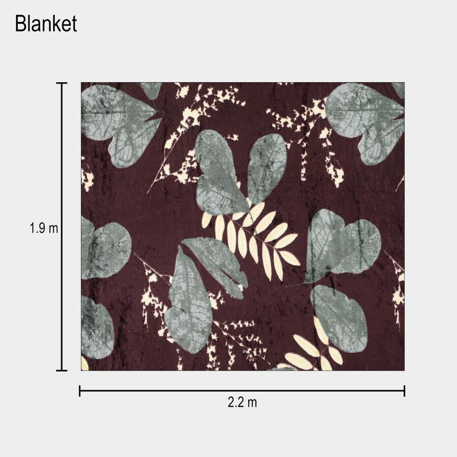 Maroon Microfiber Blanket, , large image number null